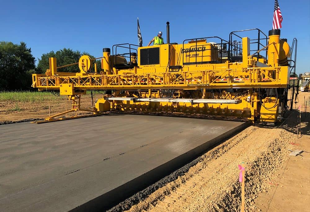 Asphalt being laid