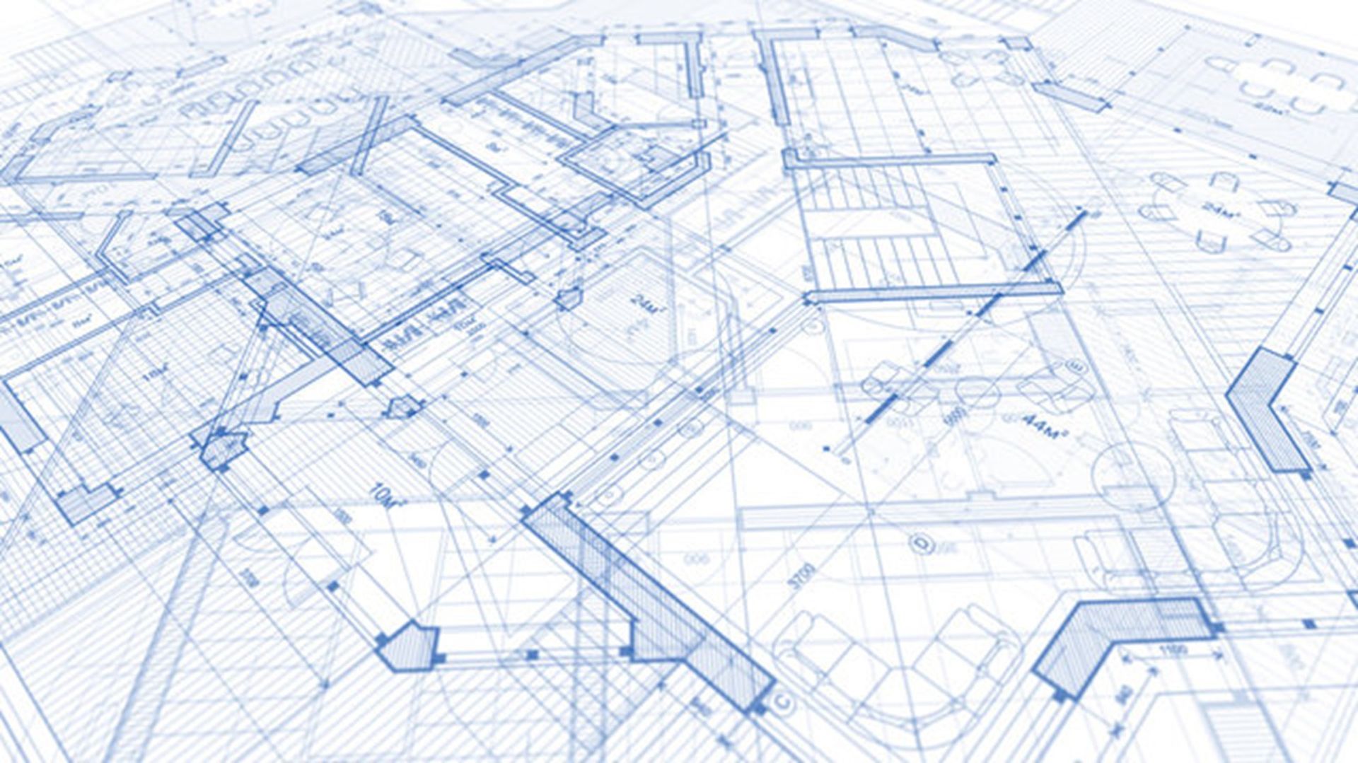 A blueprint for a construction project
