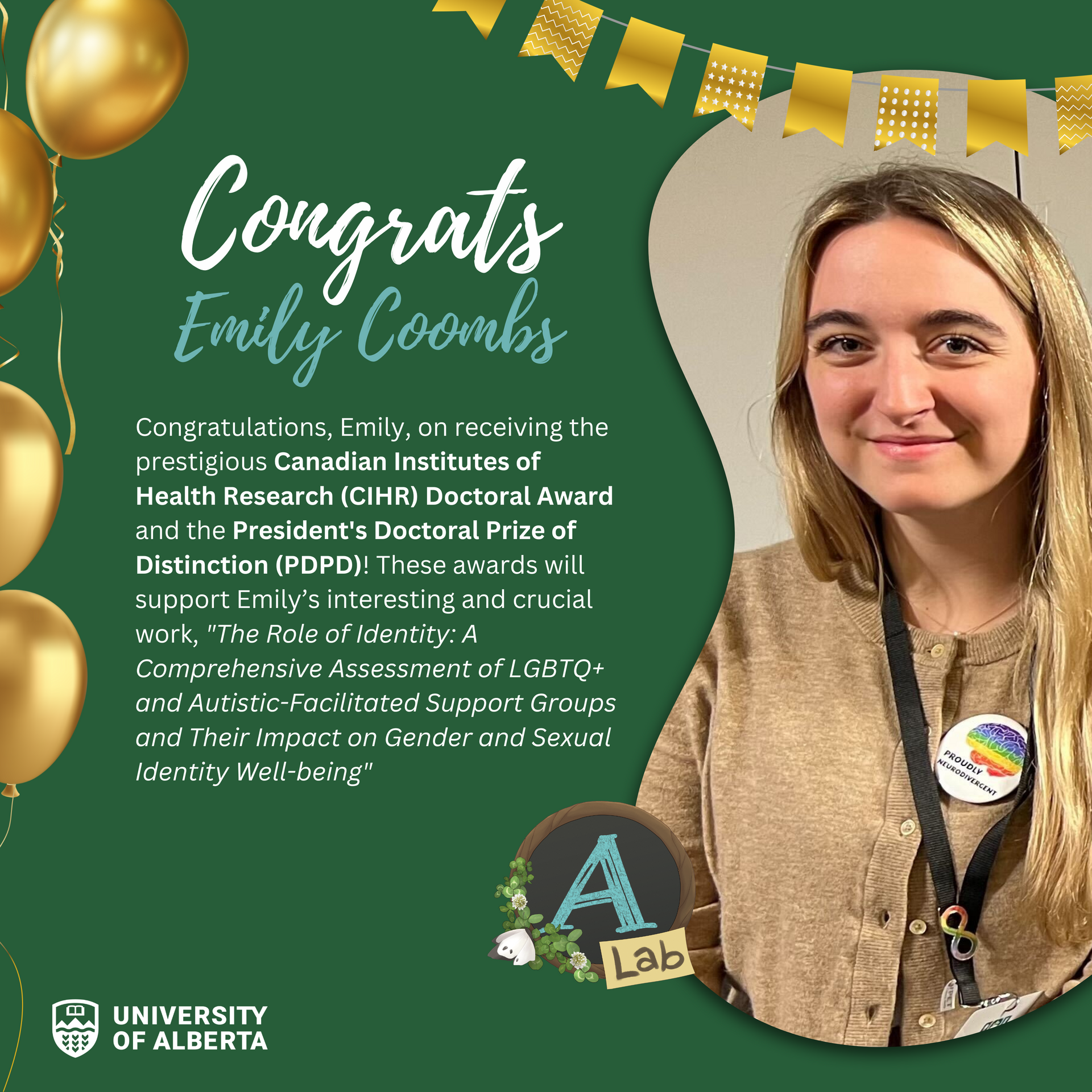 Congratulations and welcome ! emily ccombs is an incoming phd student in the aidan lab.