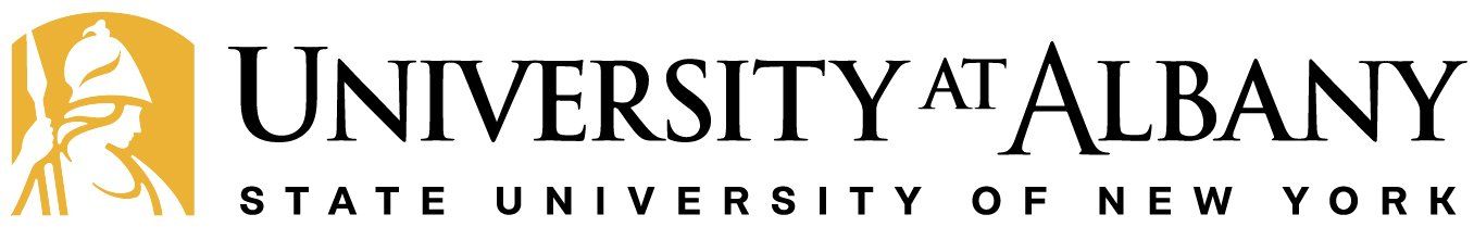 The logo for university at albany state university of new york