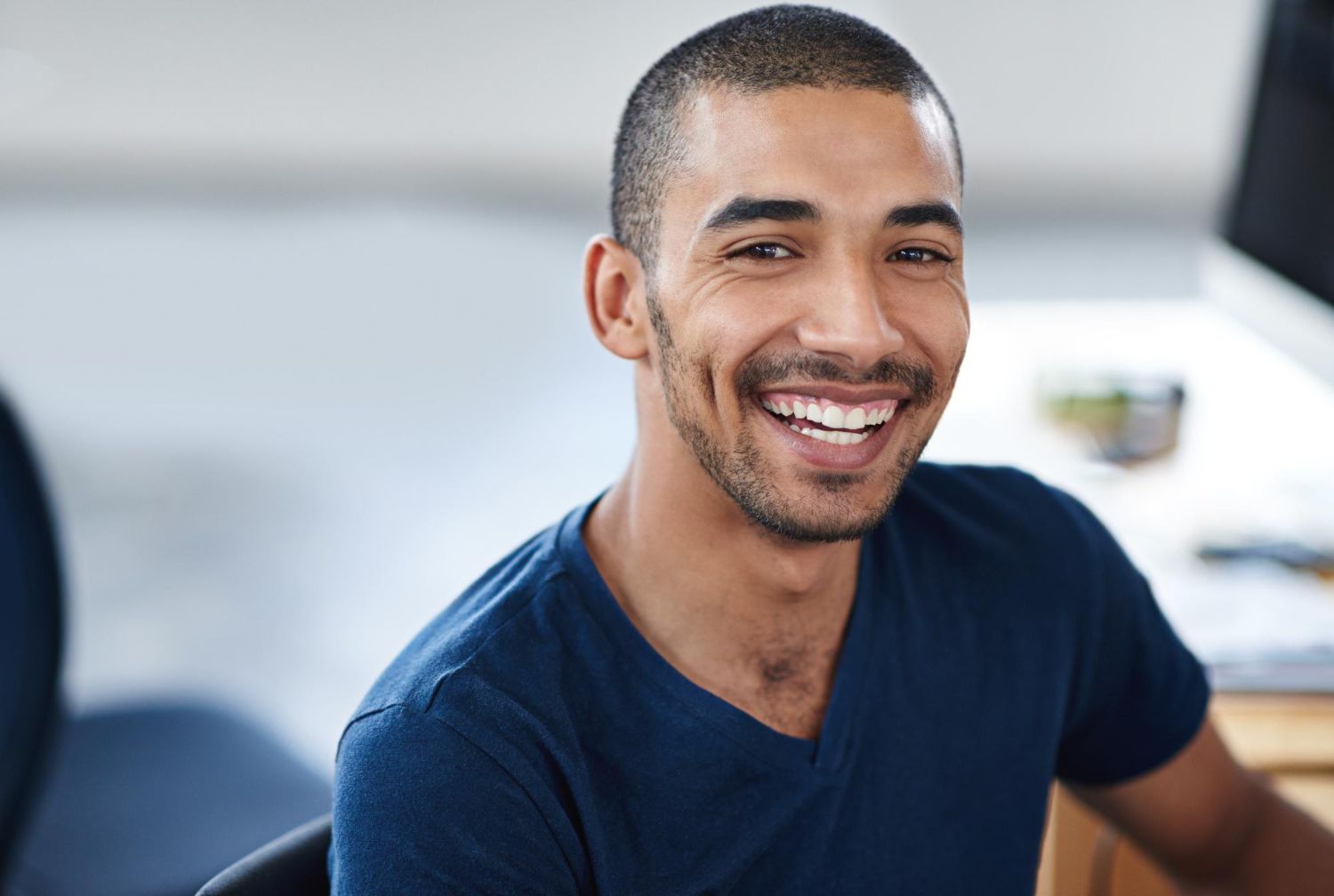man smiling