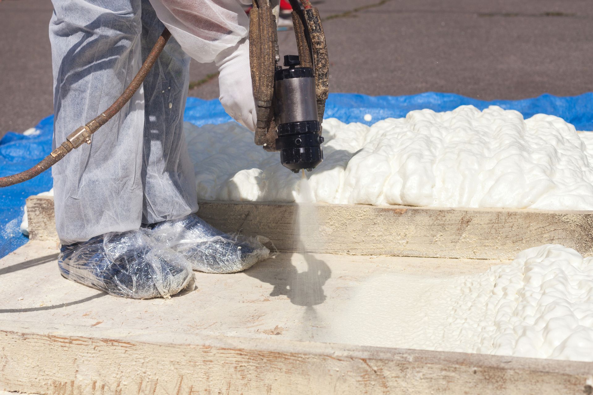 Spraying Foam Insulation — Marshalltown, IA — Patriot Spray Foam LLC Spraying Foam Insulation — Marshalltown, IA — Patriot Spray Foam LLC