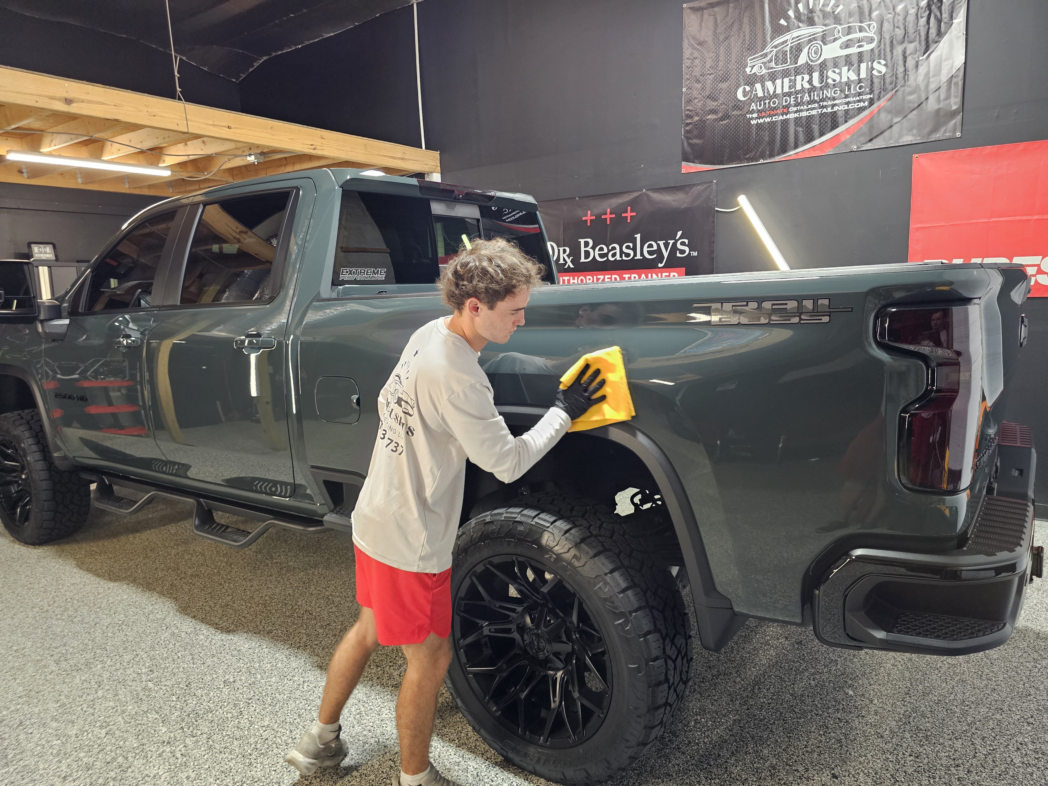 Wiping Chevrolet Corvette