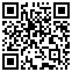 Black-and-white QR code centered on a white background
