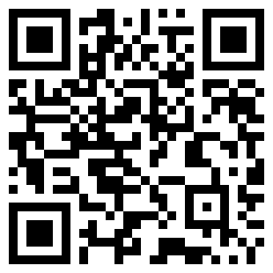 Black-and-white QR code with a small central square and three corner finder patterns