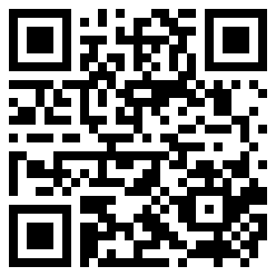 Black-and-white QR code centered on a white background