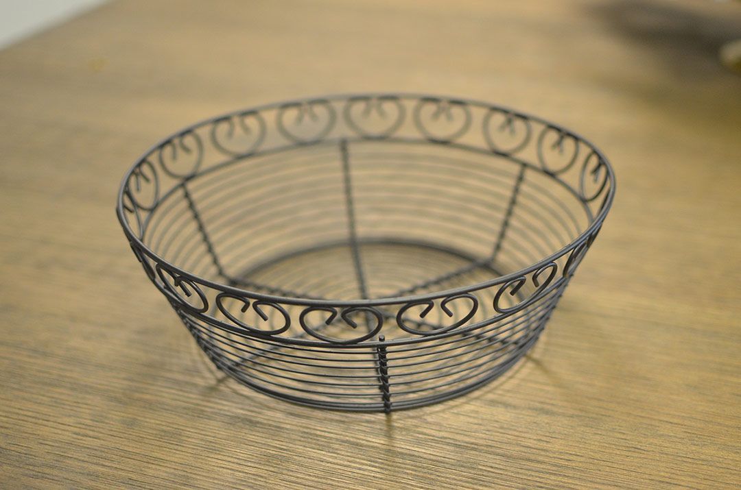 Black Wire Bread Basket 10