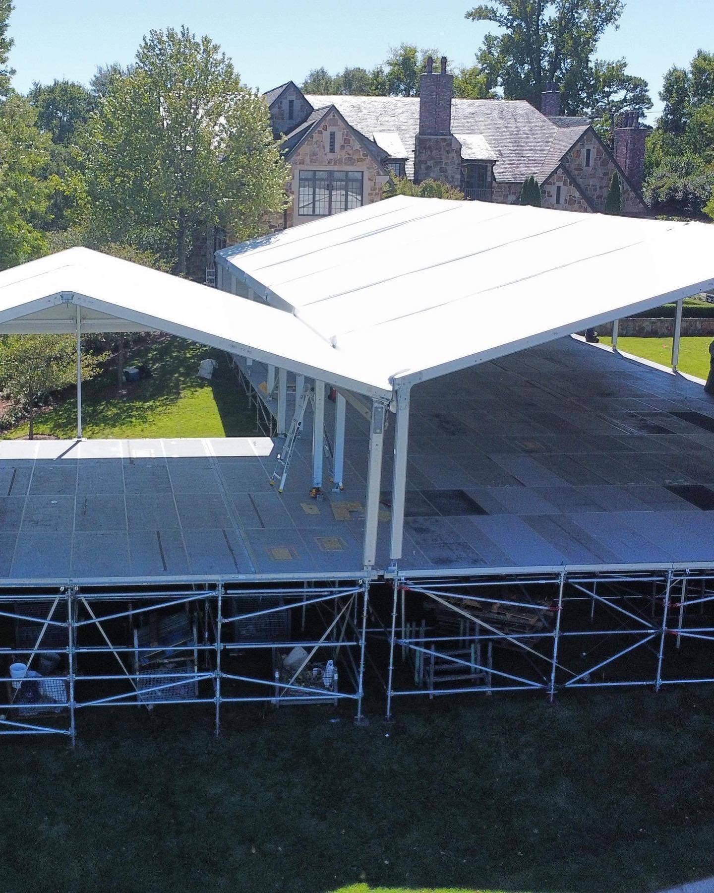 Custom event tent flooring