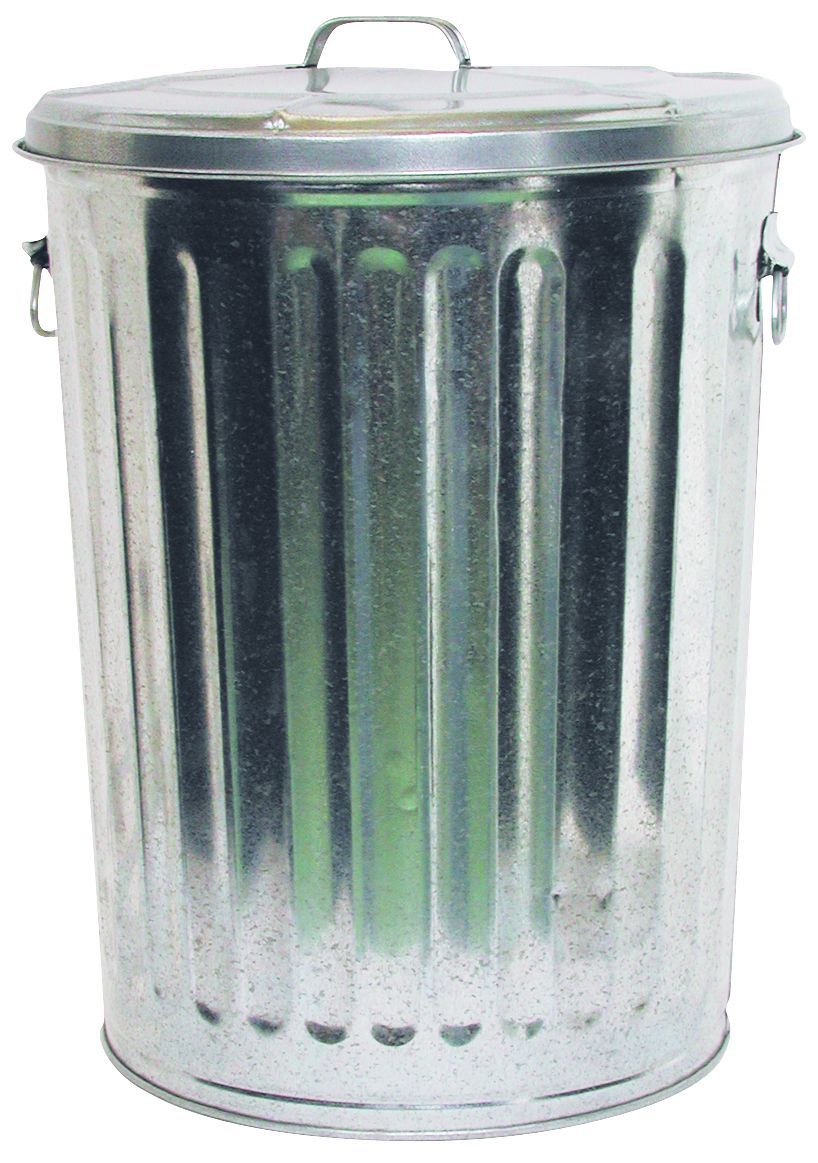 Galvanized Trash Can