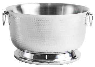 Hammered Silver Beverage Tub
