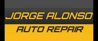 Logo for Demo Auto Repair: text with a gear icon, red and navy colors.