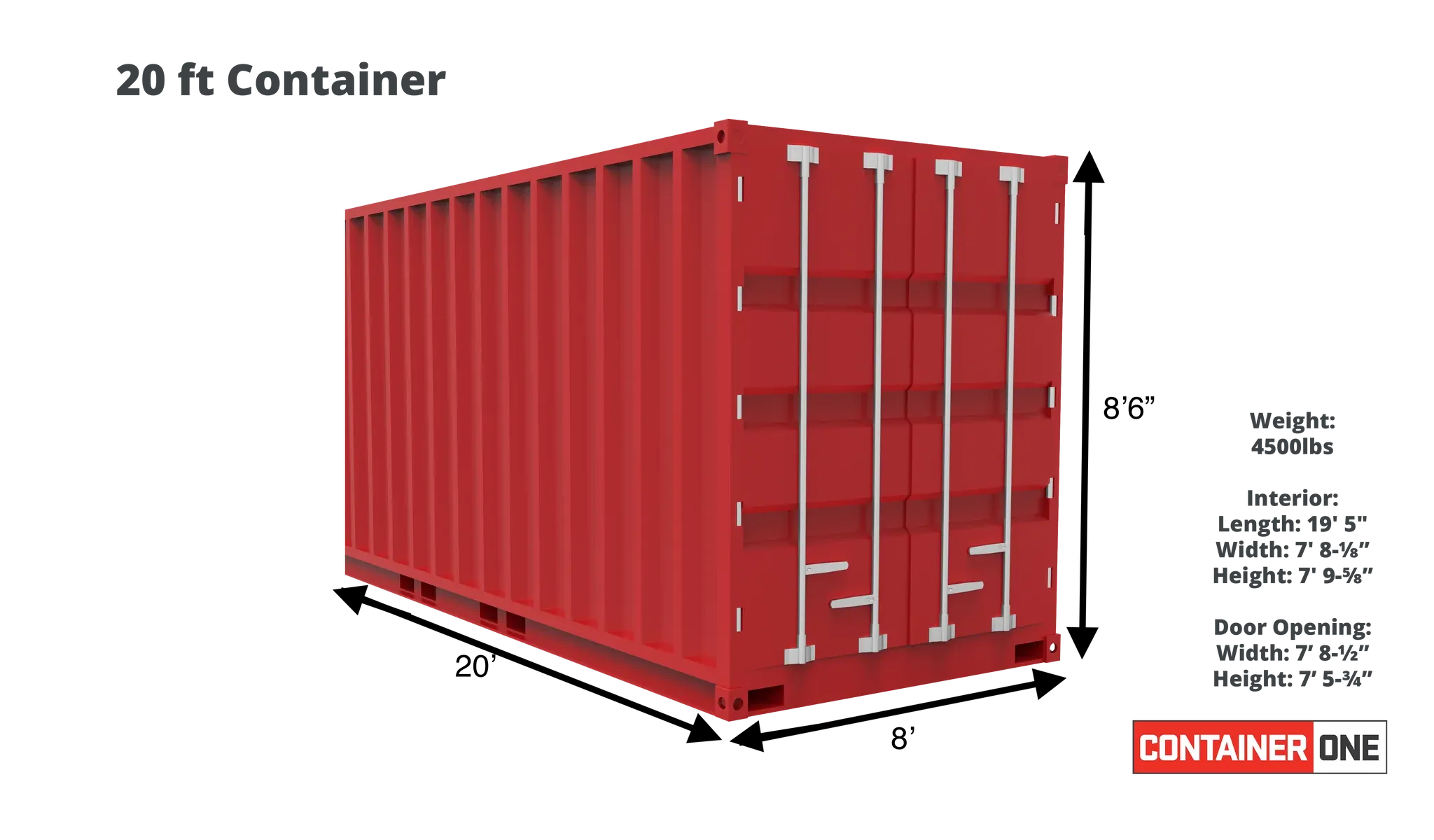 20 Foot Container Dimensions