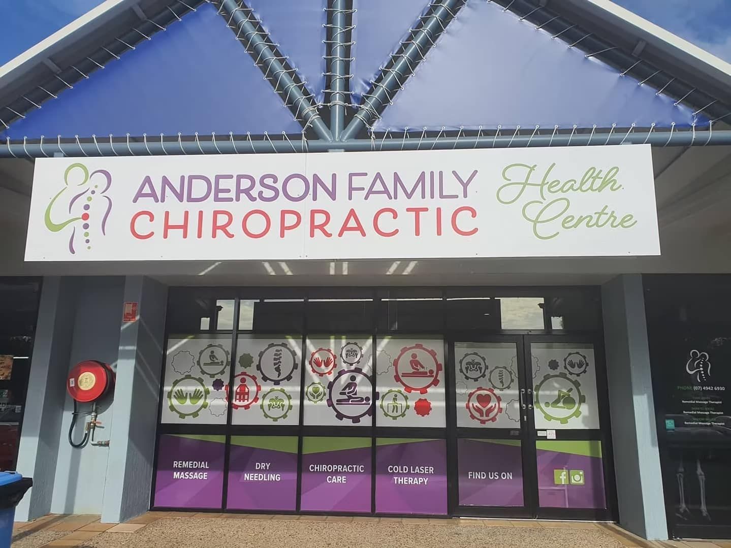 The Front of Anderson Family Chiropractic Health Centre — Anderson Family Chiropractic Health Centre in Mount Pleasant, QLD