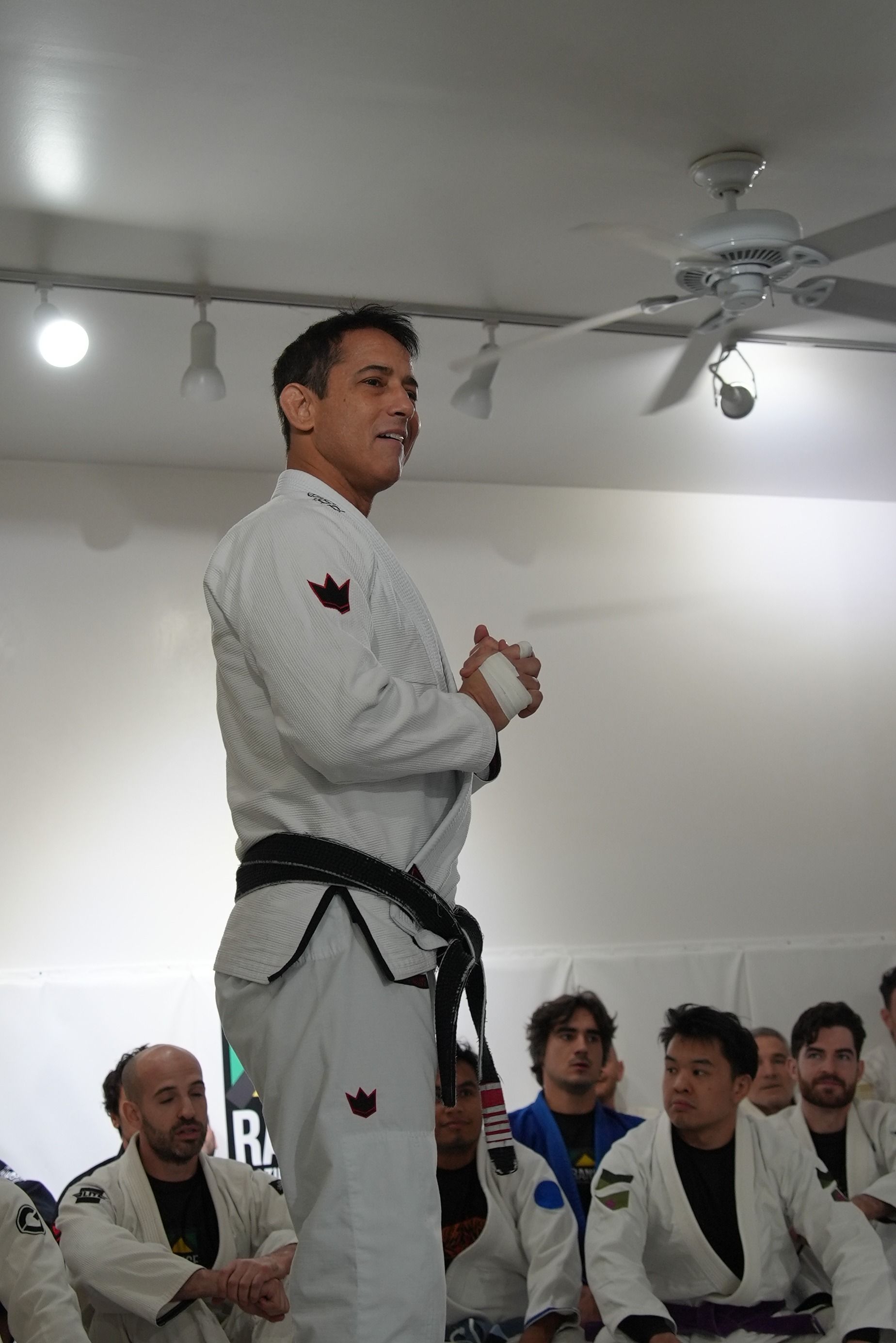 Students practice controlled Brazilian Jiu-Jitsu drills at Range Brazilian Jiu-Jitsu NYC in New York