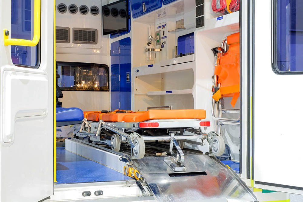 Stretcher Inside The Ambulance — Bristol, TN — Ambulance Service of Bristol, Inc. Stretcher Inside The Ambulance — Bristol, TN — Ambulance Service of Bristol, Inc.