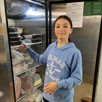 girl in fridge