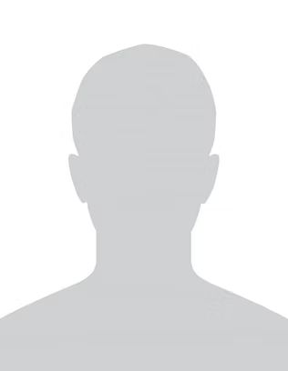 Gray silhouette avatar of a person on a white background