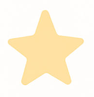 A yellow star icon on a white background.