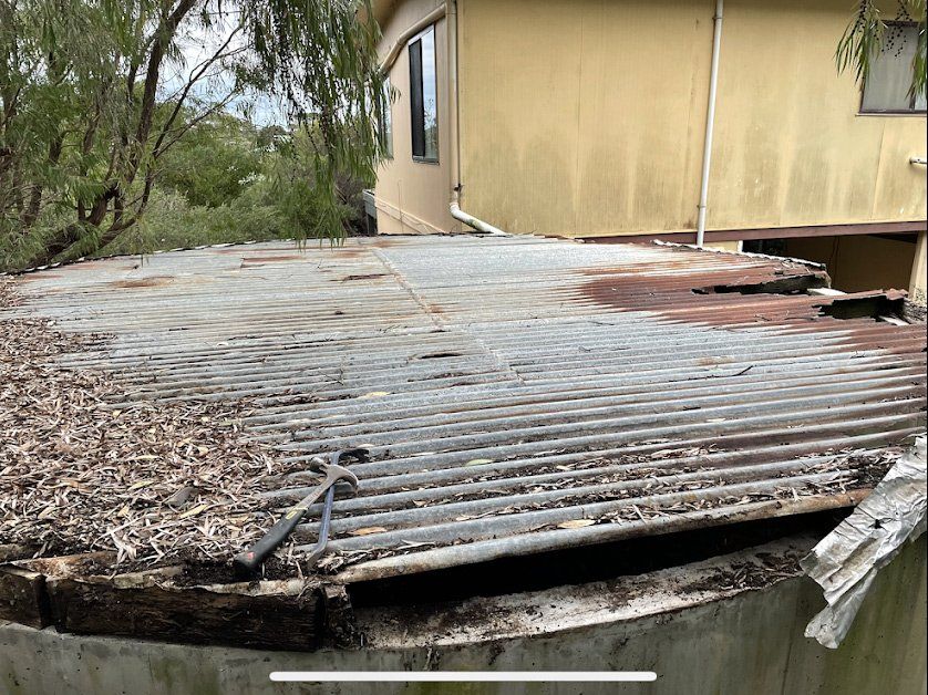 Before roof cleaning | Gippsland, VIC | The Watertank Cleaning Company