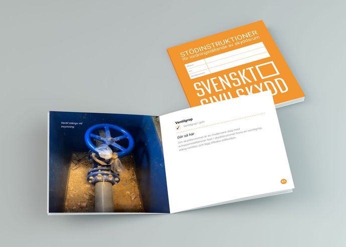 Stödinstruktion med anvisningar för rätt iordningställande av skyddsrum