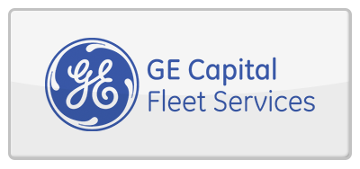 GE Capital Fleet Services logo in blue with circular GE emblem on a light gray background
