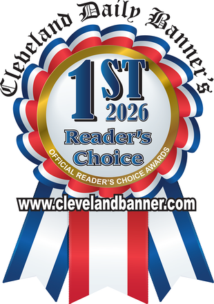 Cleveland Daily Banner's 2025 Reader's Choice 1st place award.