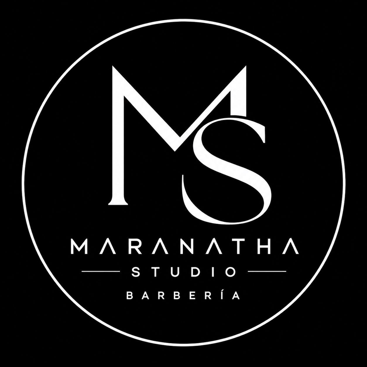 Logo original Maranatha Studio Barbería