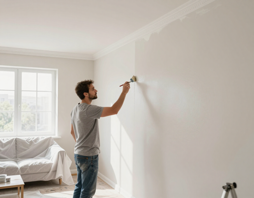 Interior painting preparation and clean finish