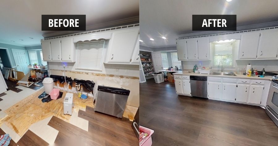 A Snellville Kitchen, a Sneaky Leak, and Some Very Wet Cabinets