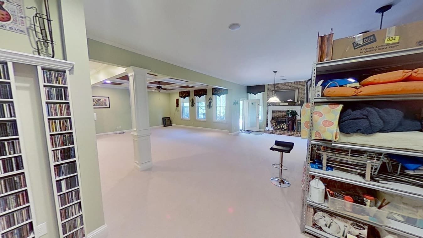 After photo of a flooded Ellenwood basement