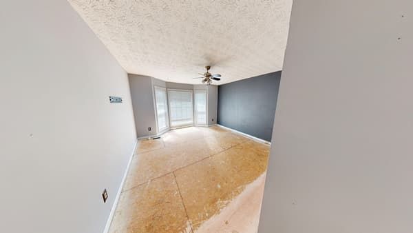 Bedroom before fire and smoke damage cleanup