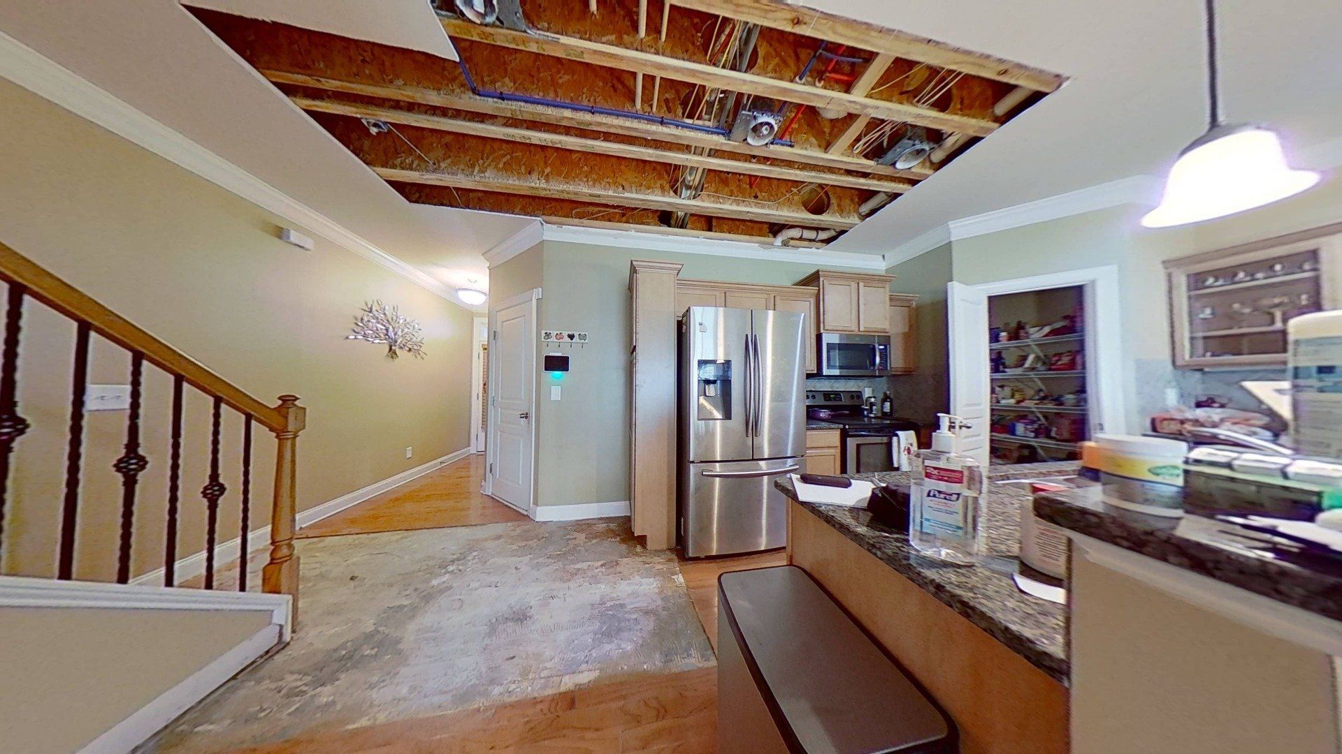Hot Water Leak Restoration