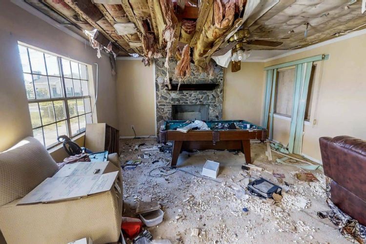 content damaged home