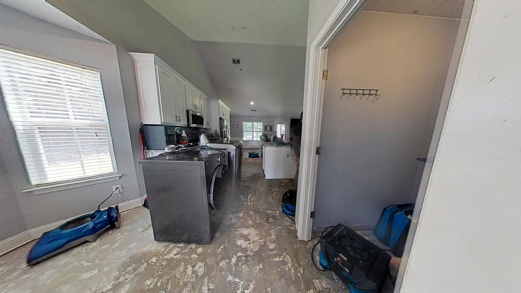 Dining space before water damage restoration in Buford