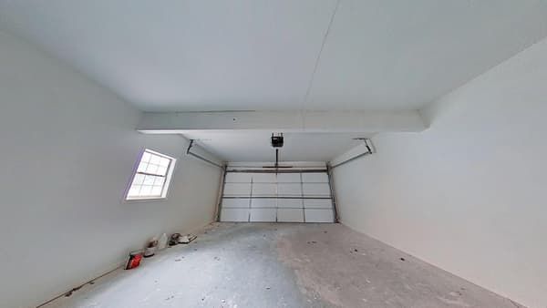 Garage after professional fire cleanup