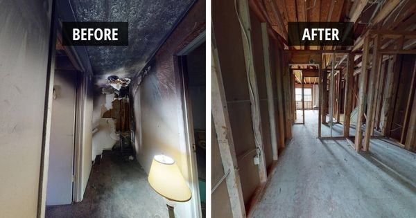 Fire Damage Tear Out and Structural Clean in Conyers