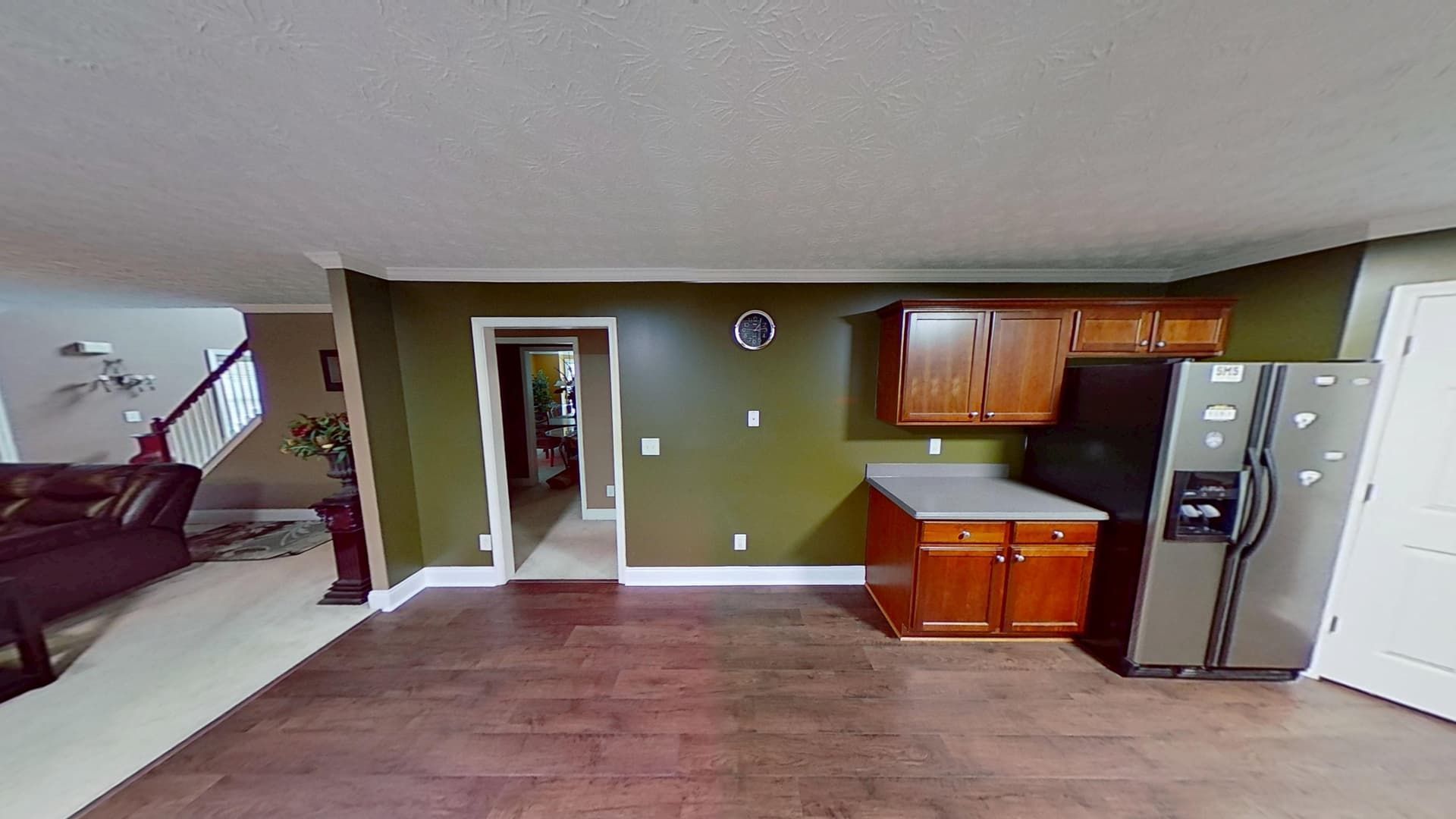 Stonecrest kitchen fully restored after flood damage with new flooring and finishes