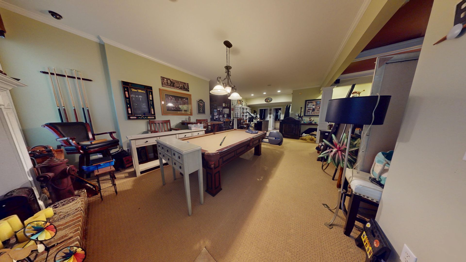 Before photo of a flooded Ellenwood basement
