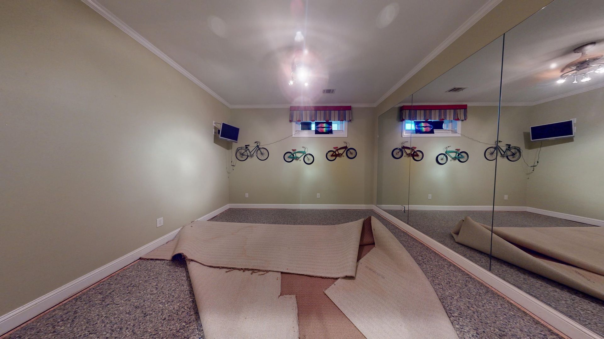 Before photo of a flooded Ellenwood basement