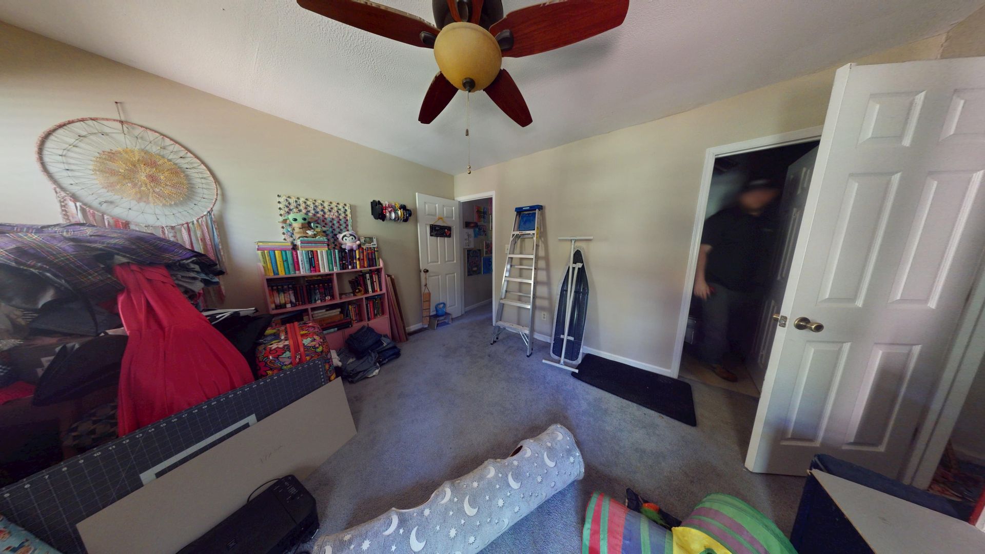 Flooded kid's room before water damage restoration in Peachtree Corners