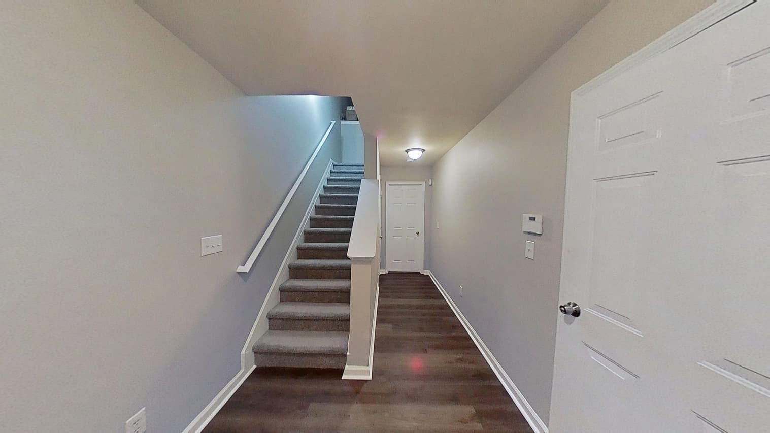 Upper landing restored after water damage in Mableton GA