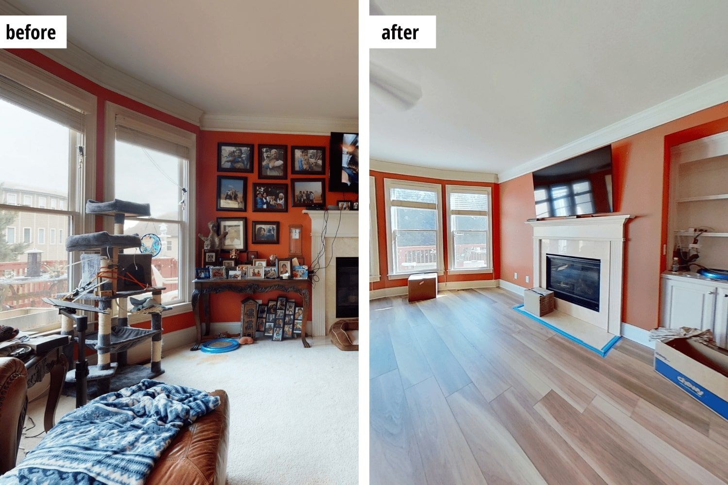 flooring remodeling Atlanta before and after photos