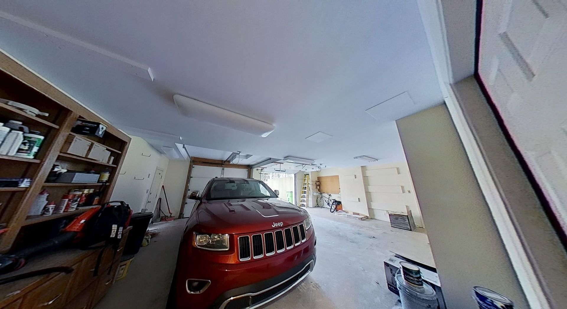 Clean and dry garage after professional flood cleanup in Atlanta