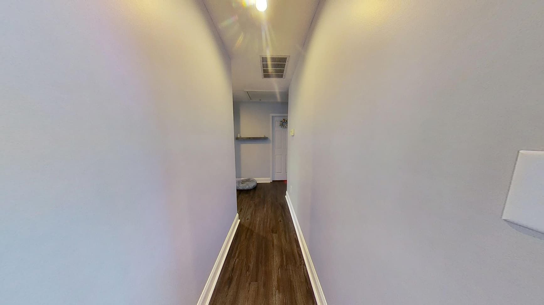 Hallway after water damage repair in Buford