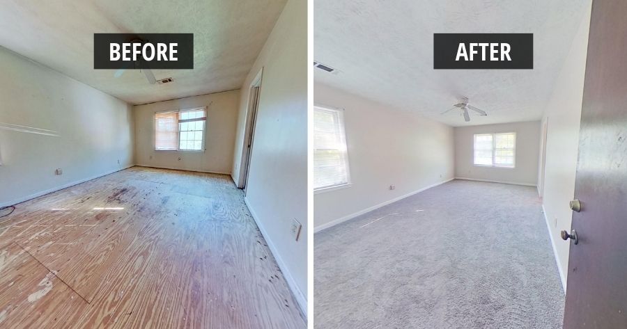 Reconstruction job after fire in Stone Mountain GA