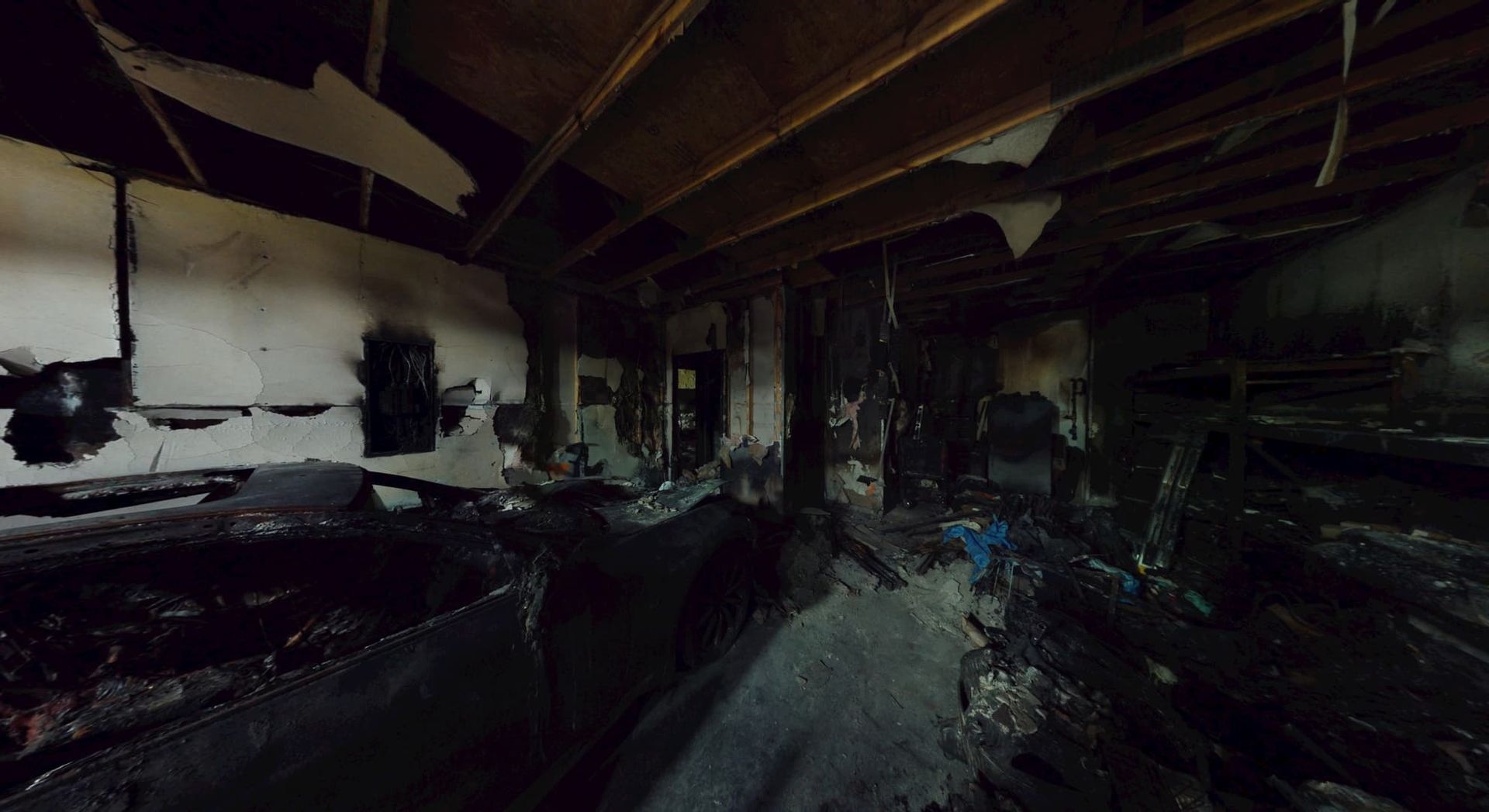 Whole home view before fire damage restoration in Peachtree City