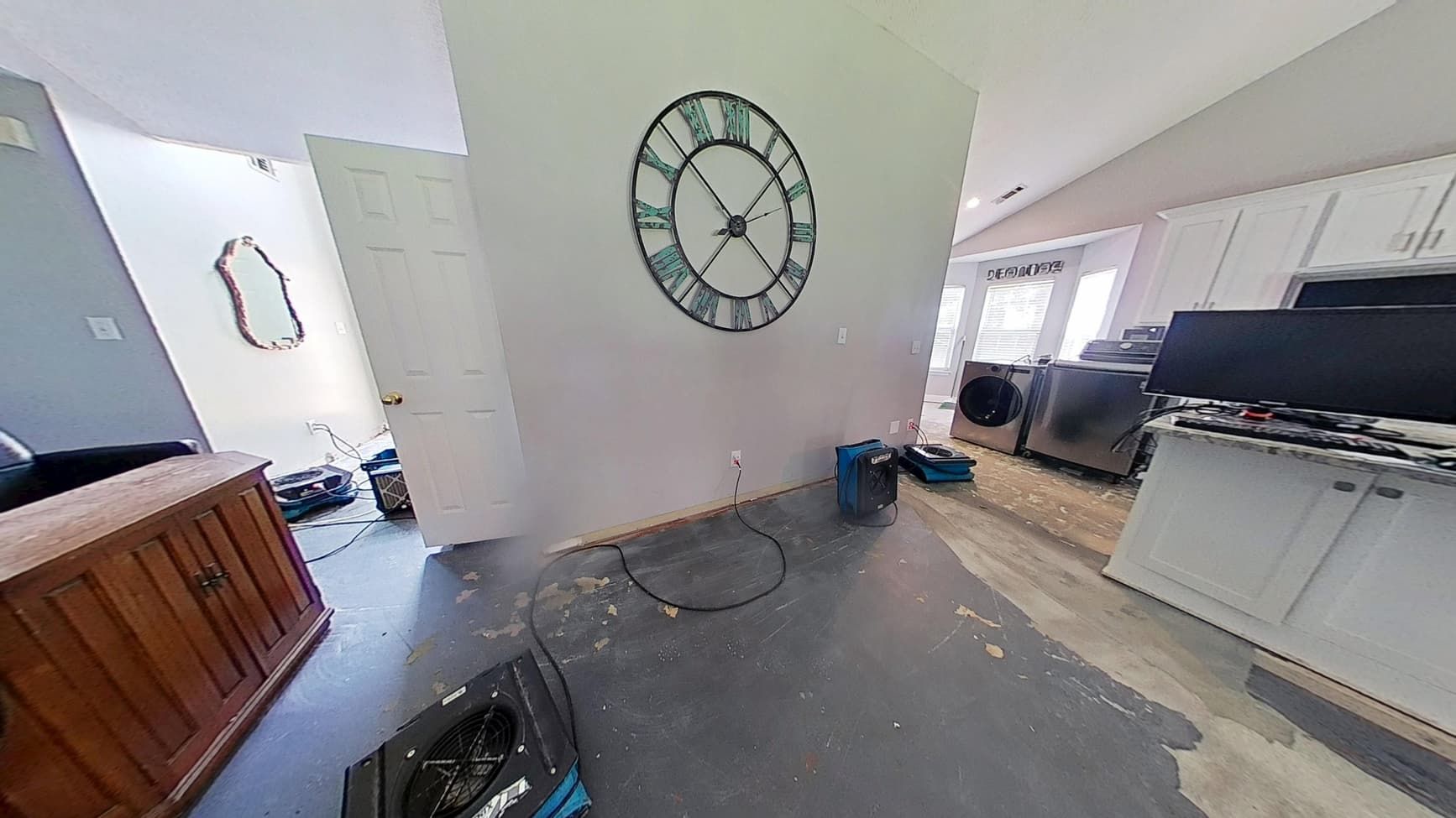 Kitchen before water damage repair in Buford