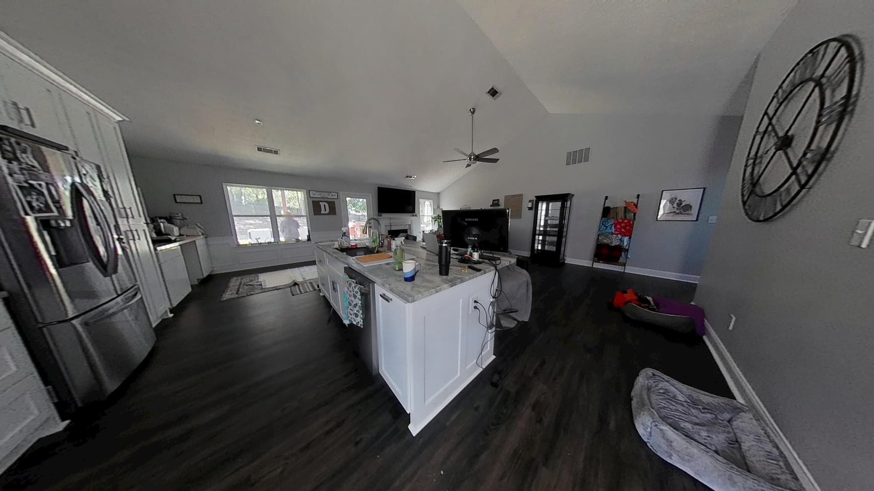 Kitchen detail after water damage restoration in Buford