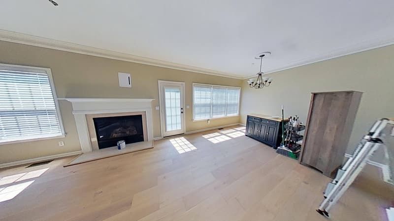 Living room after