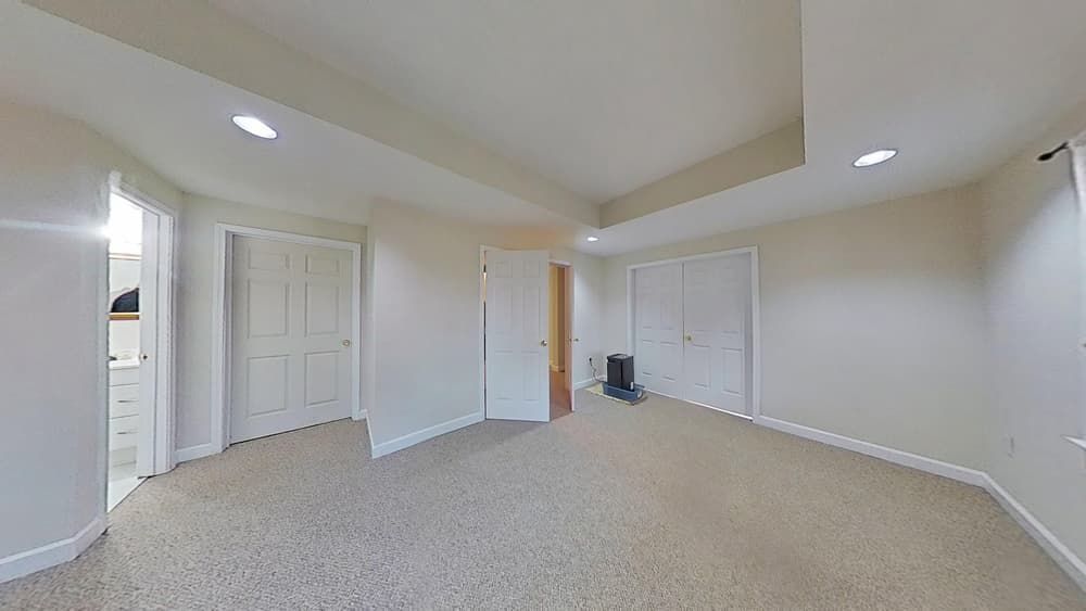 Master bedroom after professional water damage cleanup